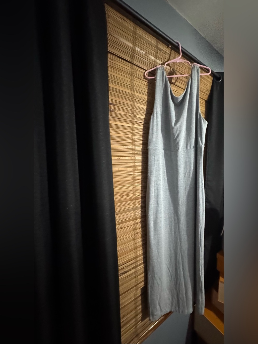 Athleta Light Gray Sleeveless Maxi Dress